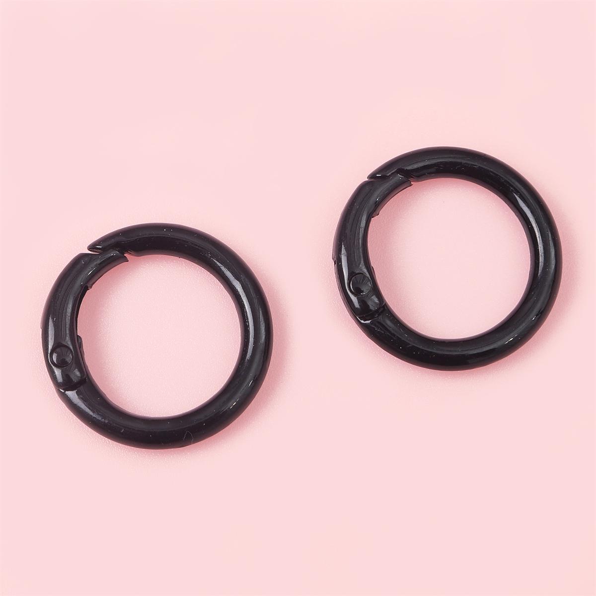 

2/5 шт., О-образные пружинные застежки, круглый брелок, зажимы для сумки, разъем-крючок для пряжек «сделай сам», рукоделие 2pcs