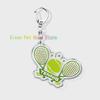 Classic Sports I Love Tennis Keychains for Accessories Bag Hobby Bike Car Keyrings Jewelry Friends Father Boyfriends Gifts