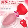 Rose Swing Remote-Control Silicone Vibrator Butt Plug for Men & Women - Anus Massage & Adult Sex Toy