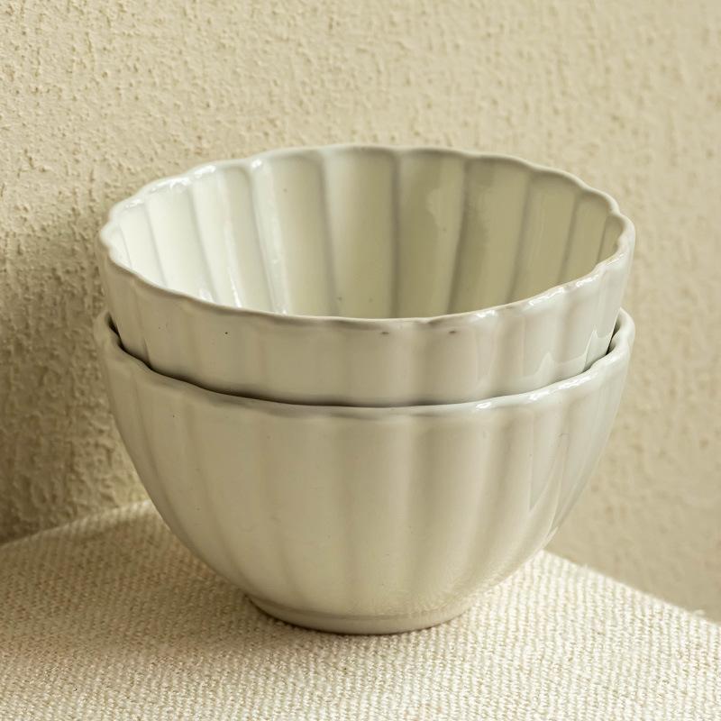 Supertexturierte Keramik Kleine Schüssel Dessertschüssel Haushalt Reisschüssel Nudelsuppenschüssel Haushalt Salatschüssel Reisschüssel