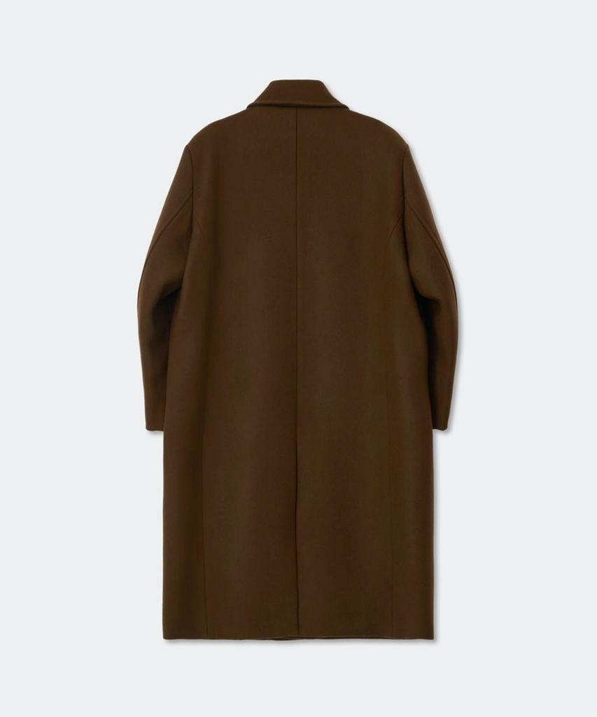 Kineto Essential Wool Felt Mac Coat_Brown