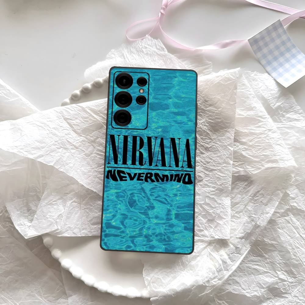

Чехол для телефона Rock Band N-Nirvana для Samsung S 24 Fe 25 Ultra Plus 20 Lite 21 30 22 23 24 22 Ultra 5G Fundas Samsung S30 plus 5G