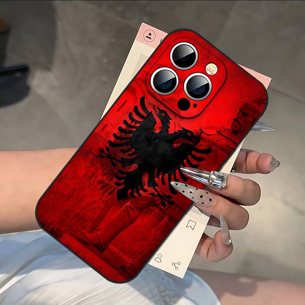 A-Albania F-Flag Phone Case For IPhone 17/16/15/13/14 Pro Max/ 11Plus/X/Xr/Xs Max/12mini