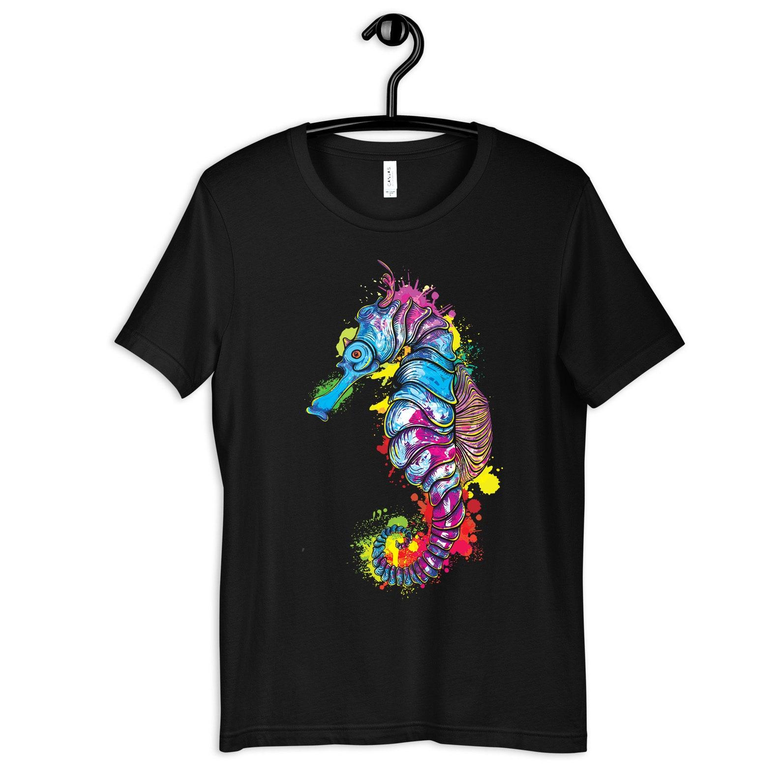 Seahorse Shirt, Colorful Searhorses T-Shirt, Seahorse Kids Tee, T-shirt, T-shirt,T-shirt, Tank Top 2XL