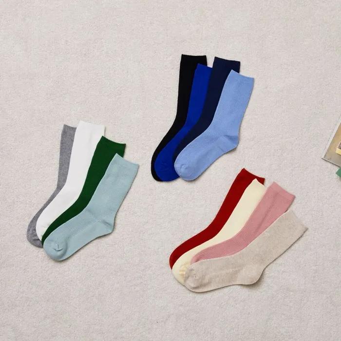 It's Socks Ribbed Basic Socks 12 Colors
