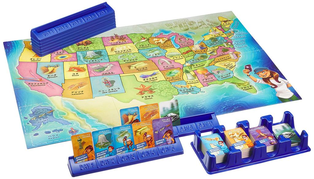 Hobby Base 10DAYS IN THE USA Japanese Version 30 for Ages 10 and Board Game (for 2-4 Players, Minutes, Up)