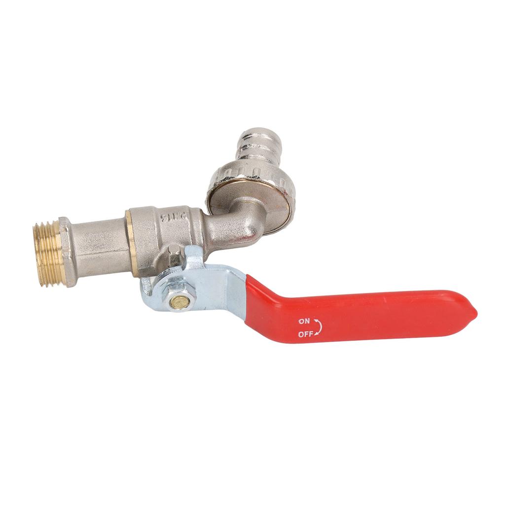 Spülen-Schlauchadapter Ersatz Messing Wasserventil für Haushaltsgebrauch 12in Ausgang 34in Eingang