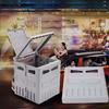 Foldable Portable Toilet Bucket Car with Lid Travel Potty Vehicle for RV