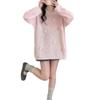 Autumn and winter new soft waxy loose three-dimensional flower knitted sweater top sweet gentle wind sweater pullover woman