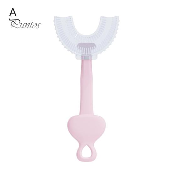 Healthy U-Shaped Anti-Slip Toothbrush Children 360 Degree Soft Oral Care Brush for Newborn