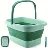 Collapsible Foot Bath Basin for Soaking Fee  Plastic Bucket with Handles and Massage Acupoint Multifunction Collapsible Feeting