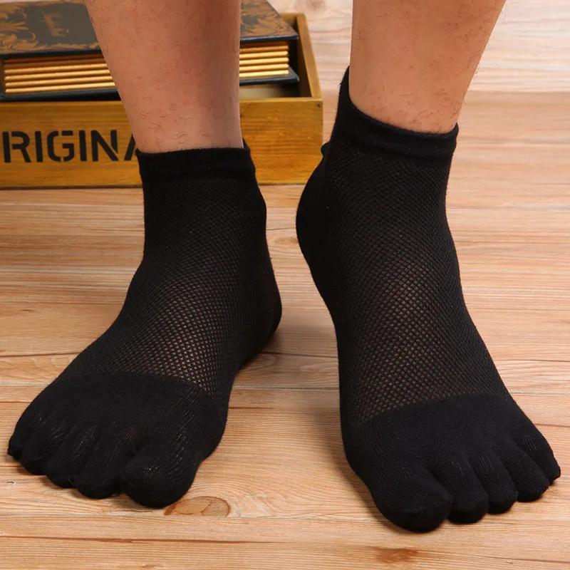 1 Pair Socks Sports Hot Selling Mens 5 Toe Socks Cotton Breathable Finger Sports Socks