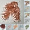 Artificial Plastic Palm Leaves Three Pronged Greenery Wedding Props Photography