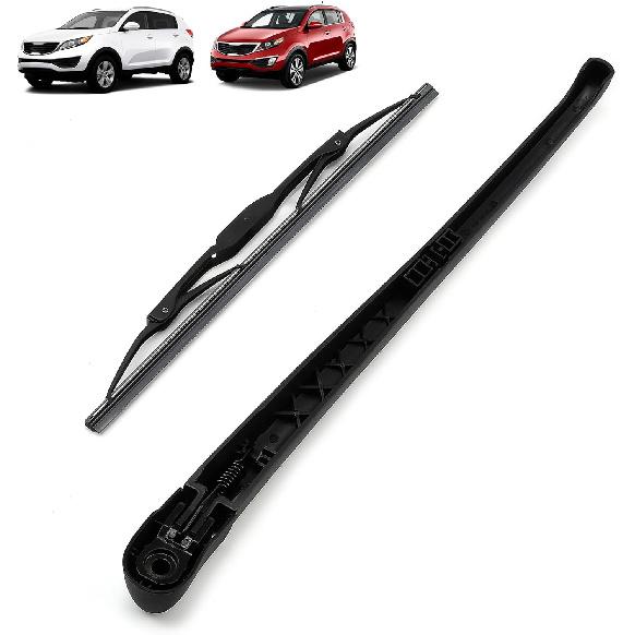 JSCARLIFE Rear Windshield Wiper Blade Arm Set for V-W ID.4 2021 2022 2023 2024, Rear Wiper Arm Blade Set -Original Equipment Replacement