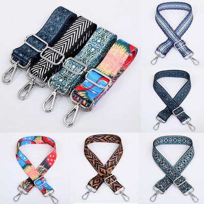 Print Shoulder Hanger Handbag Straps Decorative 21 Colors Graceful Bags Strap Accessories Party Gifts Adjustable Flower Handle Ornament  Accessories