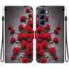 Handmade PU Leather Flip Case for Infinix Hot 50 / 5G (X6720) Anti-Slip Shockproof Cover with Wrist Strap & Heart/Rose Cat Designs