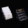 4-Layer Transparent Display Stand Desktop Business Card Box Dedicated Office Business Card Holder Desk Storage Box