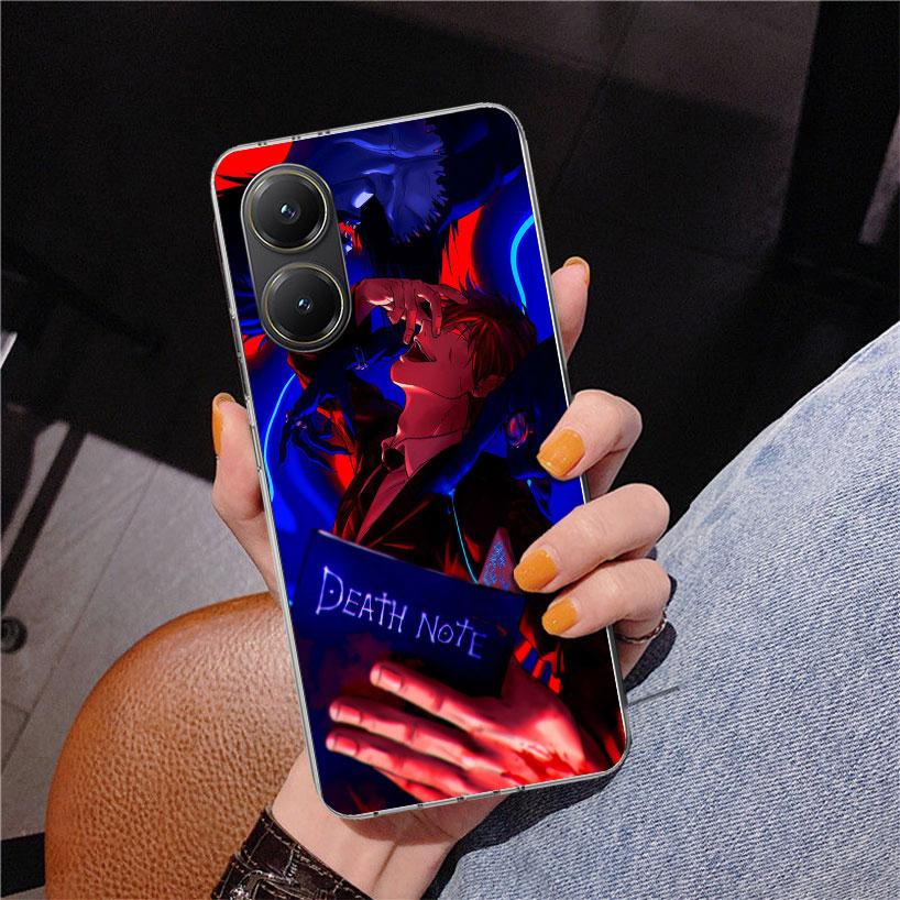 N-Note D-Death Yagami Light Phone Case For Xiaomi Poco X7 X6 X5 Pro F7 Ultra Redmi 15C 15 13C 13 12C 12 10 10A 10C 9 9A 9C 9T Co