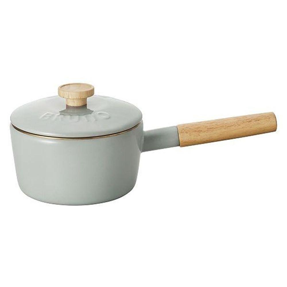 BRUNO x Fuji enameled enameled one-handed pot 16cm BHK281-GRG (Greige / Blue Green)