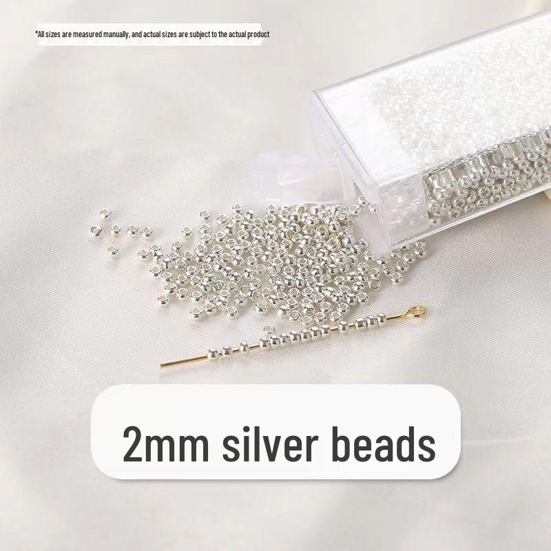 Gold & Silver 2-4mm Color-Retaining Spacer Beads for DIY Bracelets