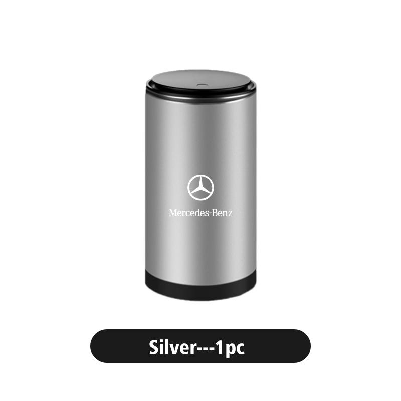 

GLC GLB Alloy Car Trash Can Storage Box Desktop Garbage Bin Organizer For Benz W202 W212 W126 W140 W168 W177 CLS GLE GLC GLS CL