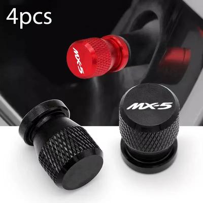 For Mazda MX5 MX-5 ND RF MIATA Car Decor Airdust Waterproof Car Wheel Tire Valve Caps Tyre Stem Covers Airdust Waterproof
