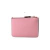 Coach Key Case 13 Solid Color Letter Logo Zipper Pebble Grain Leather Wallet Key Pouch Women Wallets Pink C7957G-IMOUS