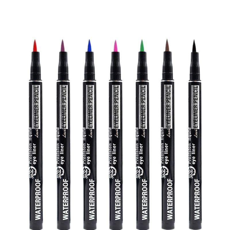 1pcs Colorful Precision Liquid Eyeliner Pens - Long-lasting Waterproof Smudge-proof For Beginners