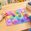 Rubber Backing Fidget Trading Mat Rounded Buttons Kids Toy Trading Mat  Trading Card Playmat