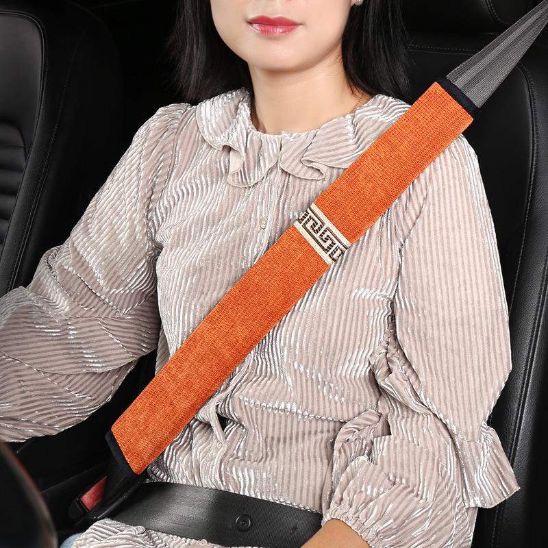 MC Chenille Shoulder Pad Set - Chinese Style Children's Car Seat Belt Cover