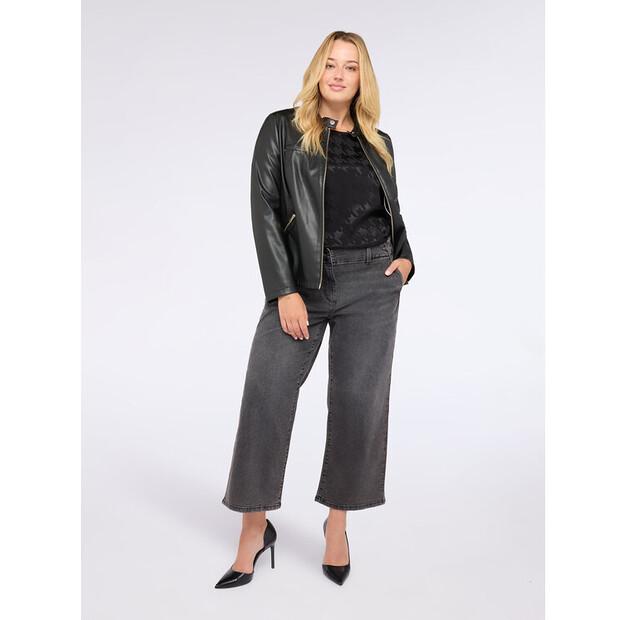 Fiorella Rubino Fit Faux Leather Jacket