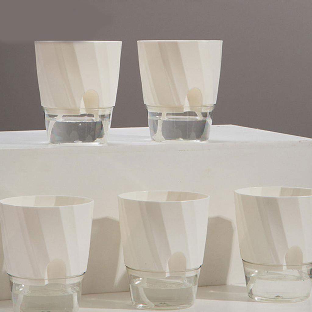 Fauler Blumentopf Automatischer Wasseraufnahme Pflanzgefäß Organisationsbehälter für Innen Außen Garten Hof Pflanzenorganisator