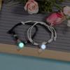 2 Pcs Braided Rope Bracelet Luminous Bead Charm String Bracelet Adjustable Friendship Couples Bracelets Jewelry
