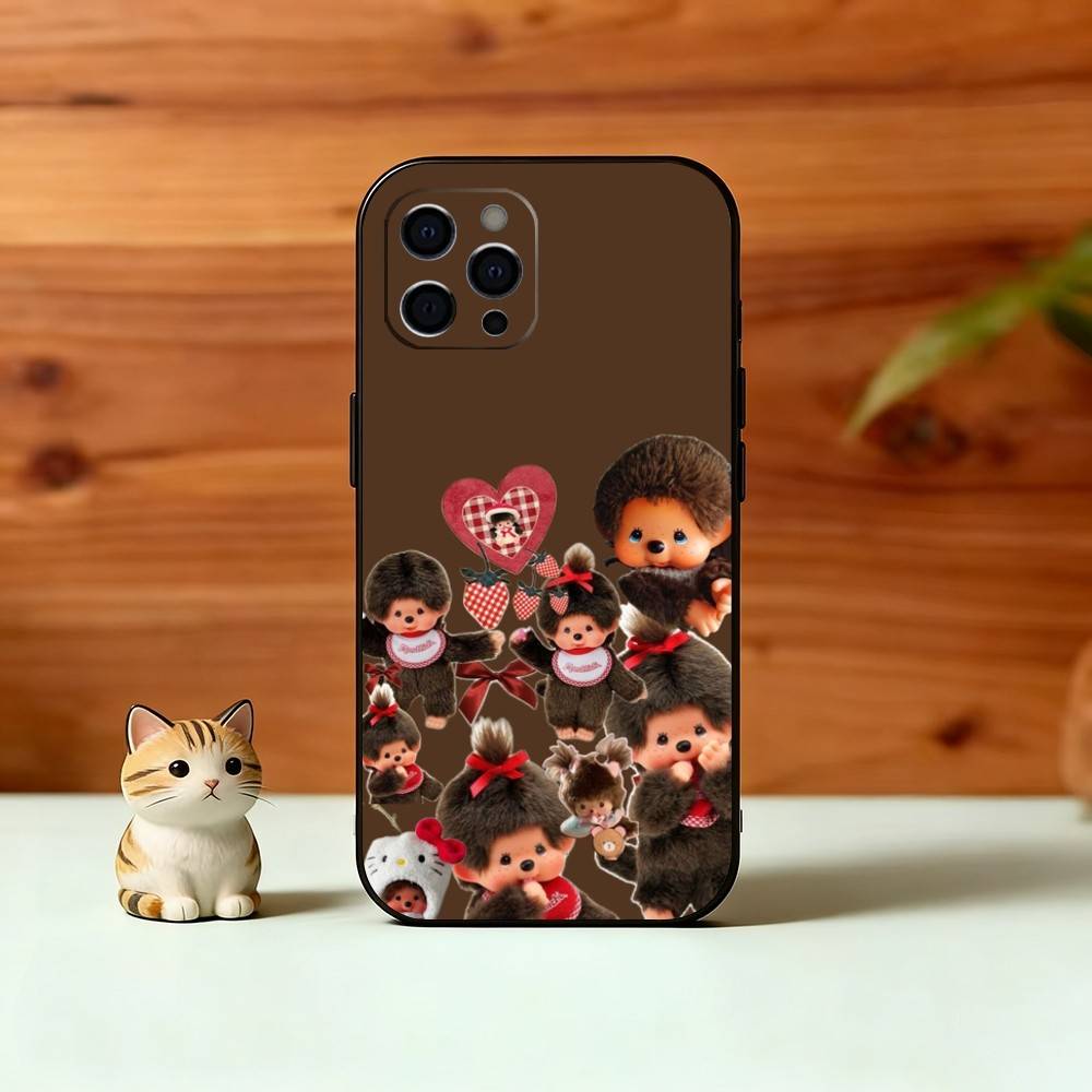 C-Cute M-monchhichis-s Phone Case Silicone Soft For IPhone 17 16 15 14 13 12 11 X XR Plus Pro Max Plus