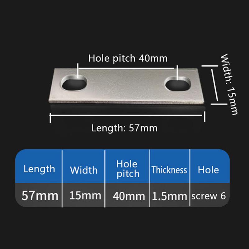 Connettore Barra Collettrice Rame Nichelato Distanza Fori 25 30 35 40 45 50 68 72 80 85Mm Batteria al Litio Barra Collettrice Spessore 1,5 Mm