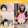 Alphabet Cute Embroidery Cartoon Penguin Children Backpack Kindergarten For