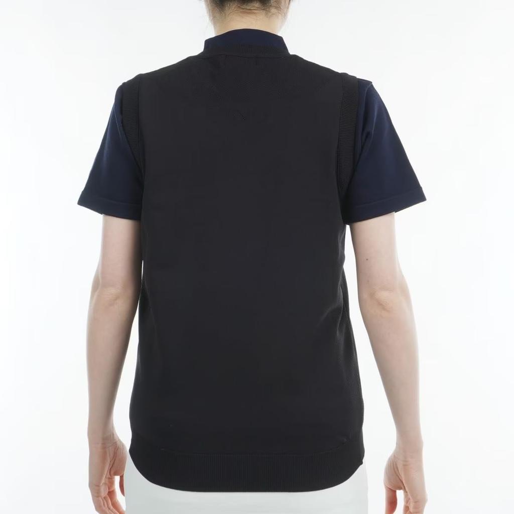 Ping Apparel Women's V-Neck Knit Vest (Jacquard Knit) / Golf / 622-4174202 010_Black, Size S