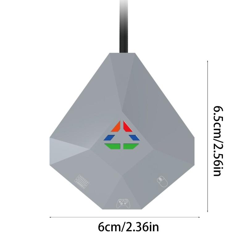 Low Latency Multiple Game Console Keyboard Mouse Converter Adapter Adjustable Setting For Gaming Customizable Keybinds