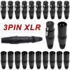 2/8/20Pcs 3Pin Cannon Plug Socket XLR Connector for Microphone Audio Mixer Amplifiers Sound