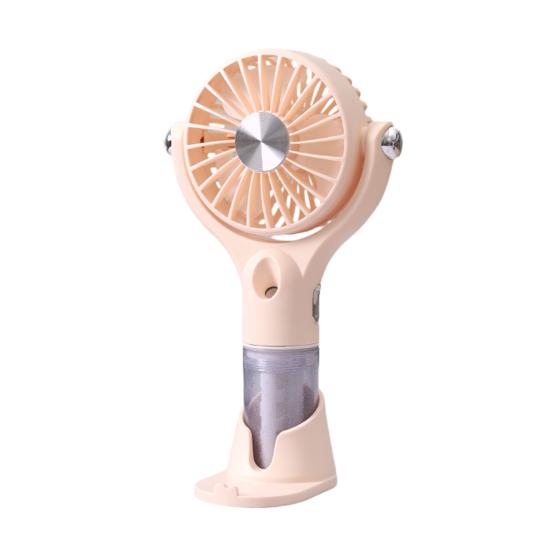 Mini Mist Spray Handheld Fan 100 Speeds Adjustable Portable Summer Misting Cooling Fan USB Rechargeable Travel Outdoor Personal Fan