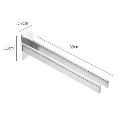 Porte-serviettes double en acier inoxydable cmaos