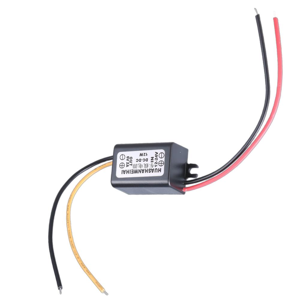 Voltages Regulator Power Cable Converters 12-24V to 6V1A/2A/3A Voltages Step Down Adapter Cord for 6V LED Light Fan