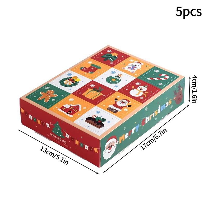 5pcs Christmas Gift Packaging Box 2026 Christmas New Year Blind Box Xmas Party DIY Blind Box Party Supplies