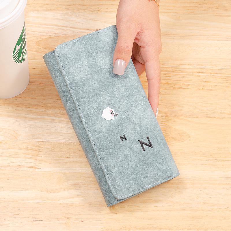 Women's Trendy Korean Style 2025 Wallet - Cute, Simple, Fresh, and Student-Friendly Folding Money Clip