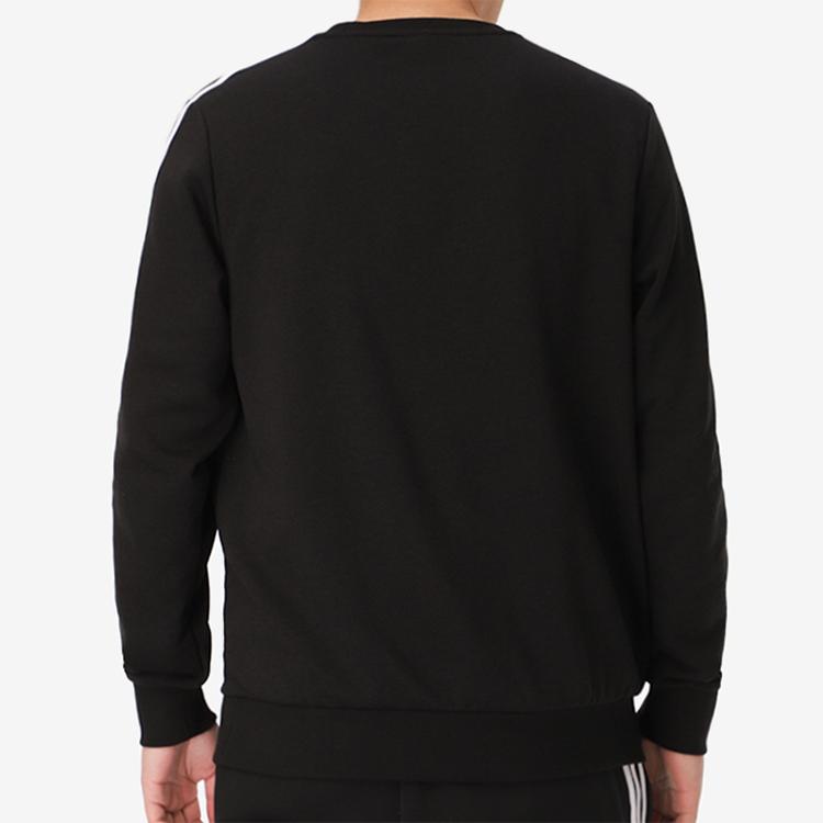 adidas Loose Fit Crew Neck Long-Sleeve Sweatshirt Men Tops Black GK9078
