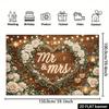 1Pcs Wedding Wooden Mr Mrs Sign Roses Candles Decoration Background Backdrop Decorations For Photo Studio Photo Booth Party