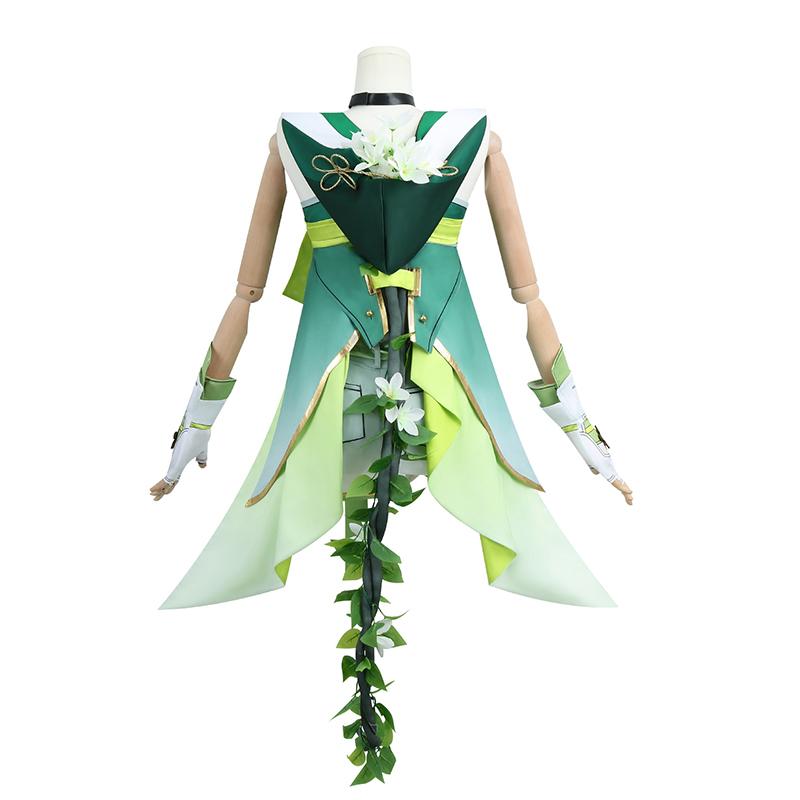 Game Wuthering Waves Verina Cosplay Costume Spectro Congenital Resonator Verina Green Dress Women Halloween Party Outfit