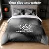 Linkin Park Design Bed Bedding Set 1 Duvet Cover + 2 Pillowcases Soft Breathable Household Bed Linens