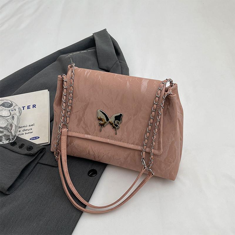IELGY Butterfly Element Envelope Bag, Silver Shoulder Bag