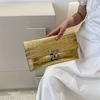 Handheld Bag Envelope Simple And Versatile Bag Dinner Crocodile Pattern Women'S Bag Wedding